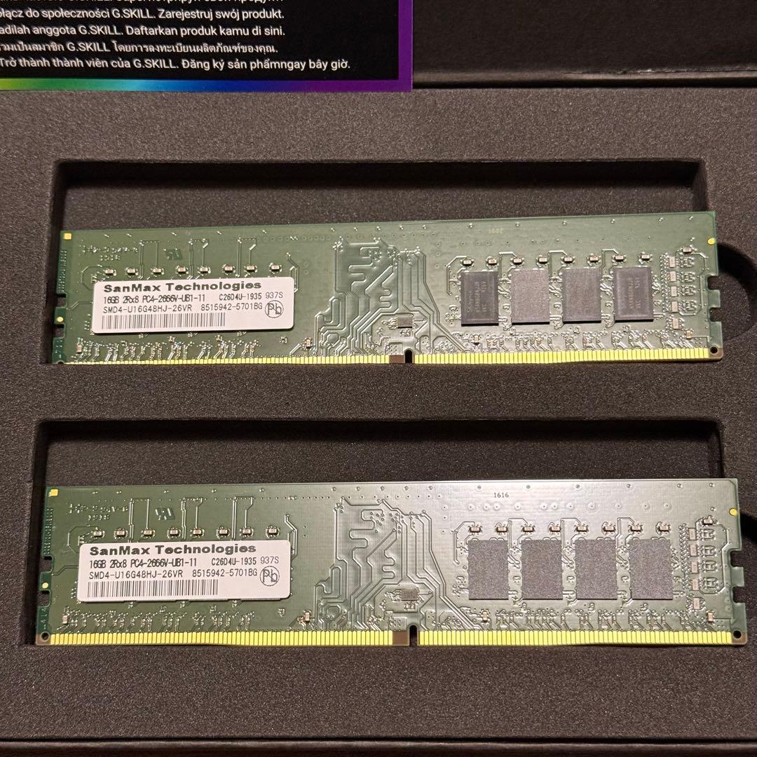 SanMax 32GB DDR4 メモリー 2666MHz