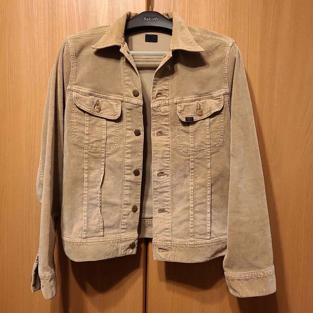 Lee Riders サイズＬ　ベージュ コーデュロイジャケット(伸縮性あり)