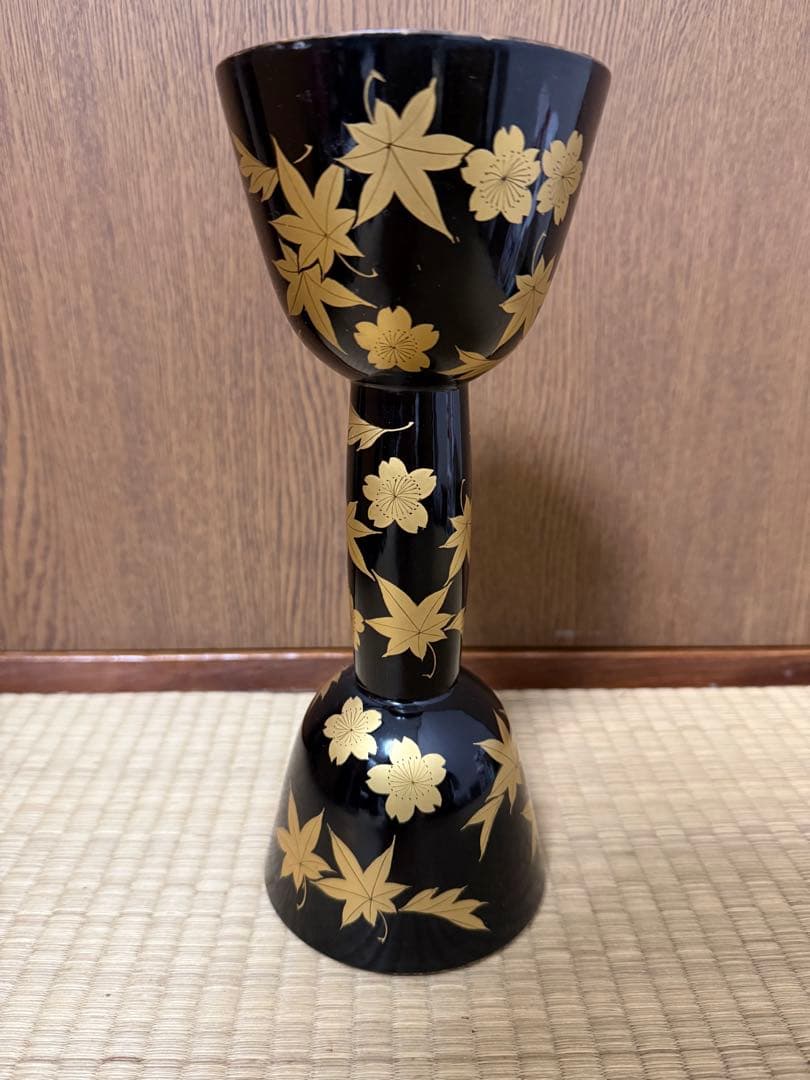 b*t様 値下げ　 蒔絵　小鼓　胴　和楽器　中古　美品