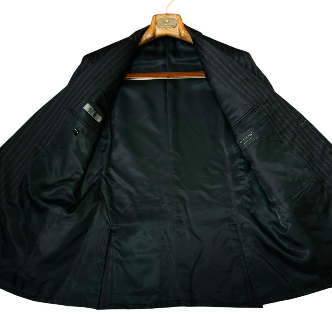 最高級 ダーバン r.a.s.o. スーツ AB5 シルク混 ダークグレー 日本