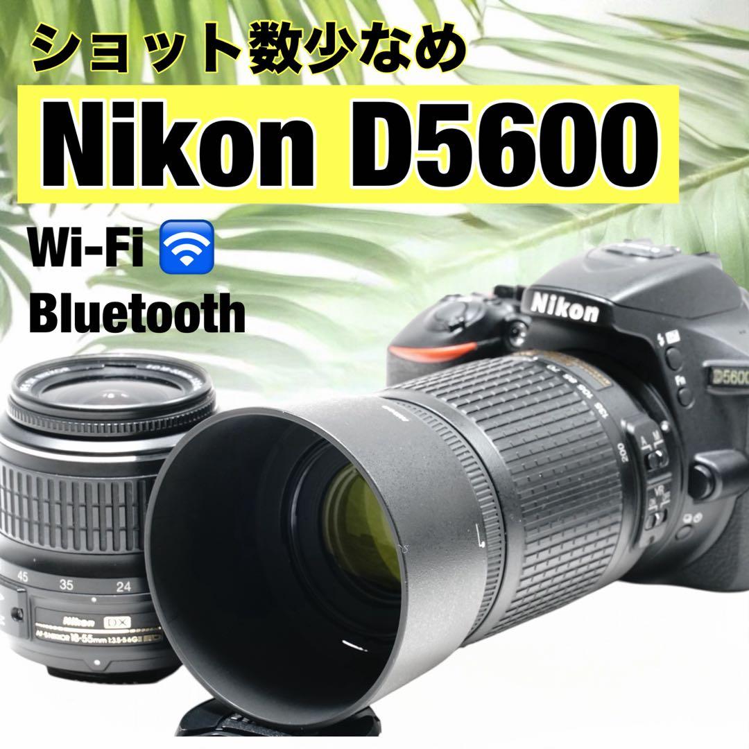 ✨Nikon D5600 美品✨スマホ転送 Wレンズキット✨一眼レフ 初心者