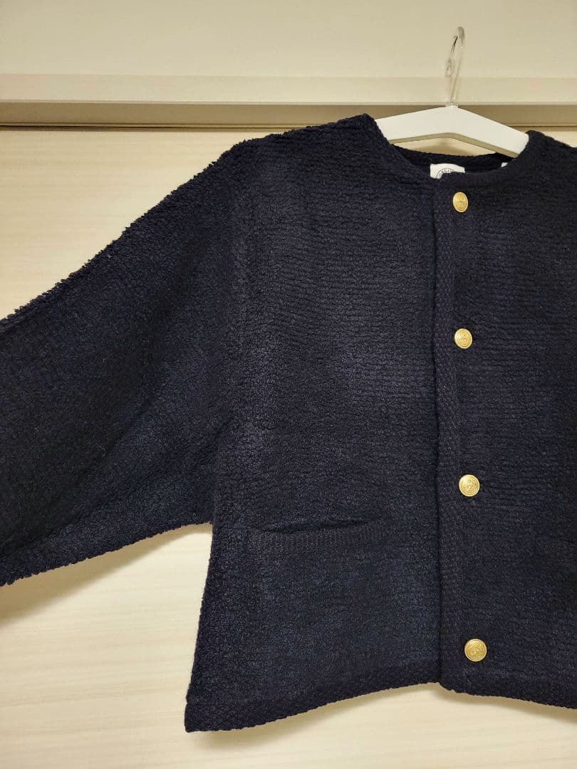 ORCIVAL オーシバル パイルニット ブークレカーディガン