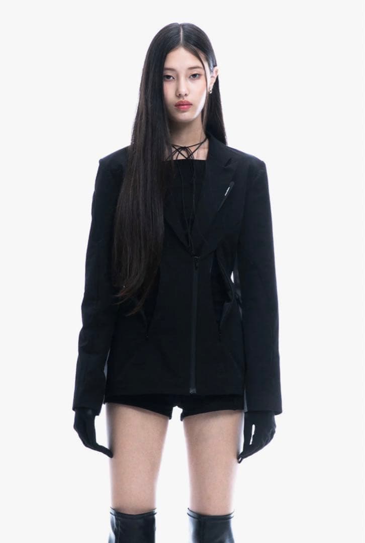 ジャケット・アウター THEREDTHREAD G tech jersey jacket black