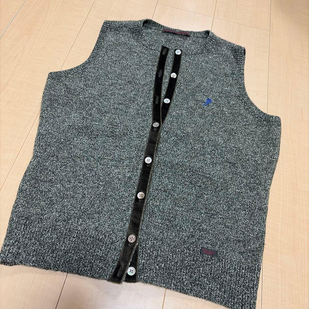 タグなし新品　マドモアゼルノンノンパパス　ニットベスト　毛　シルク　アンゴラ他