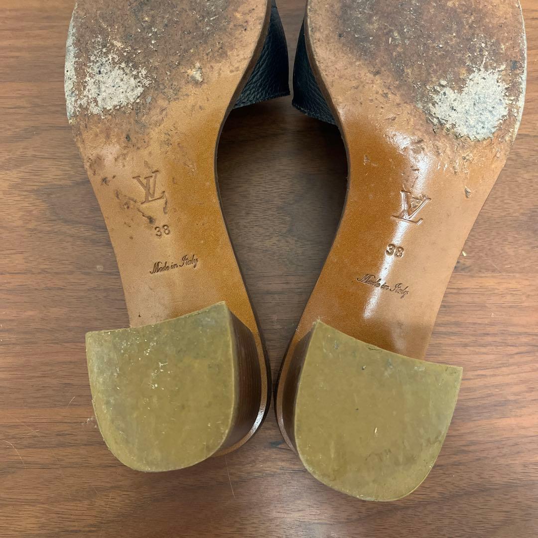 ルイヴィトン　黒　ミュール