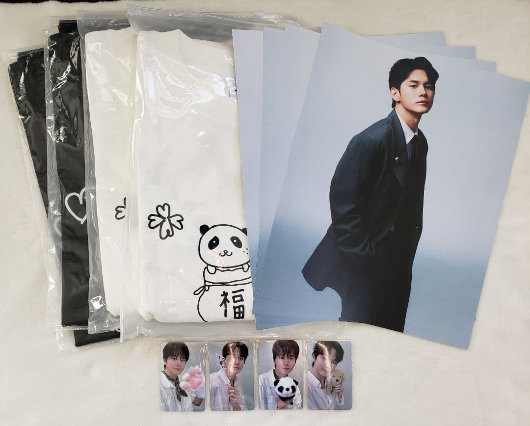 オンソンウ 中国上海サイン会トレカ ポスター Tシャツ4セット