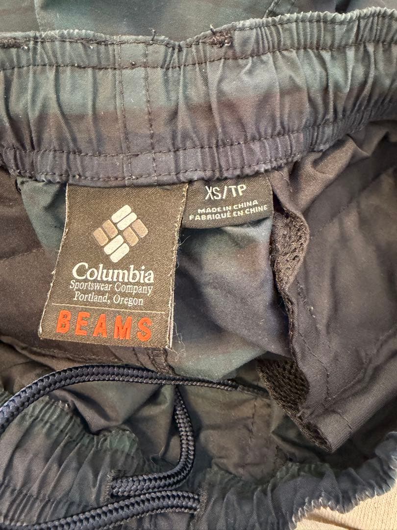 コロンビア ビームス 別注 フィッシングパンツ ブラックウォッチ XS
