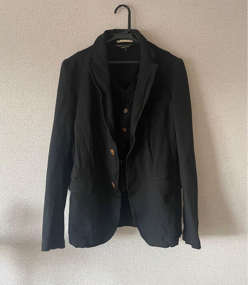 コムデギャルソン　オムプリュス　レイヤー　ジャケット　XS 黒