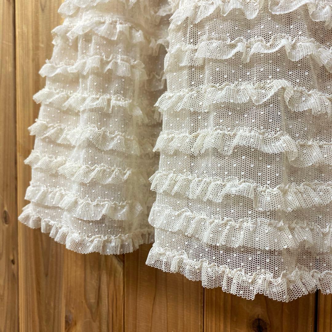 RT 146767様　ピンクハウス チュールレース ノースリーブフリルベスト