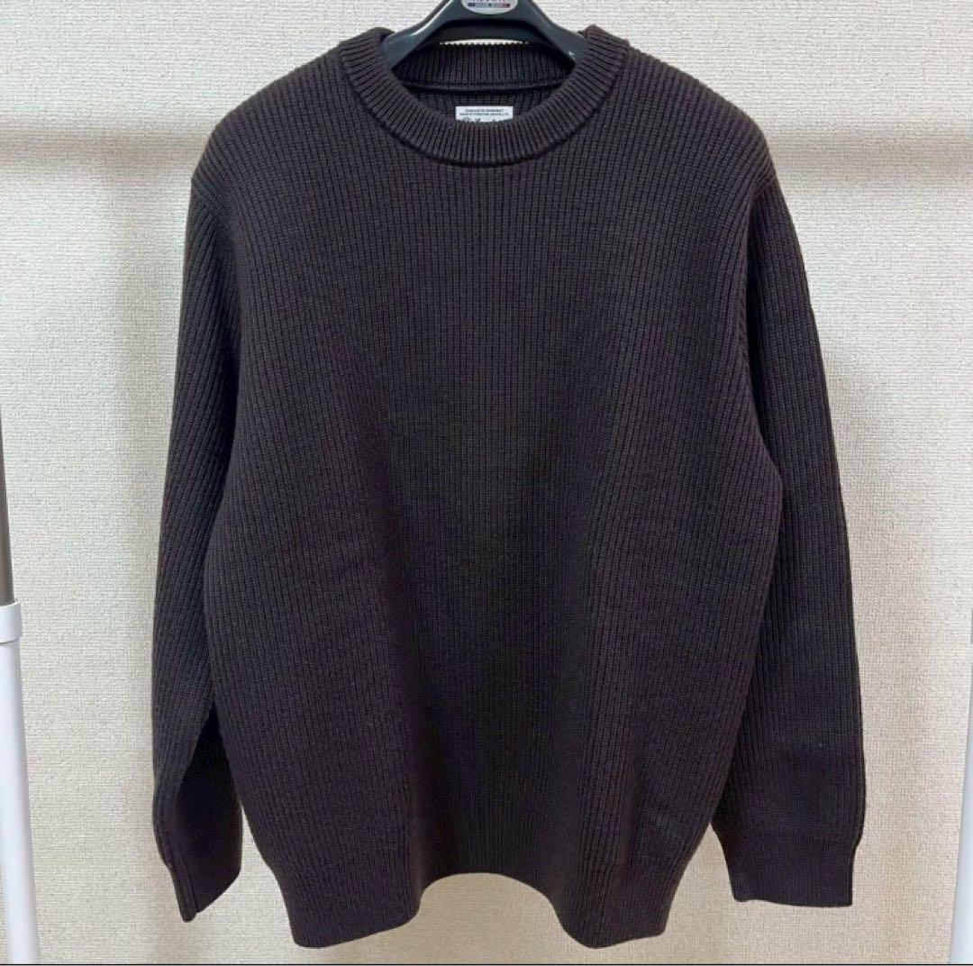 Yonetomi Basic ウールニット　ブラウン