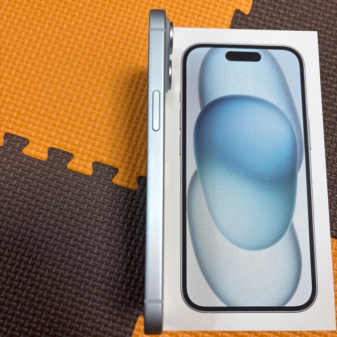 Apple iPhone 15 ブルー128gb 本体　バッテリー95% 美品