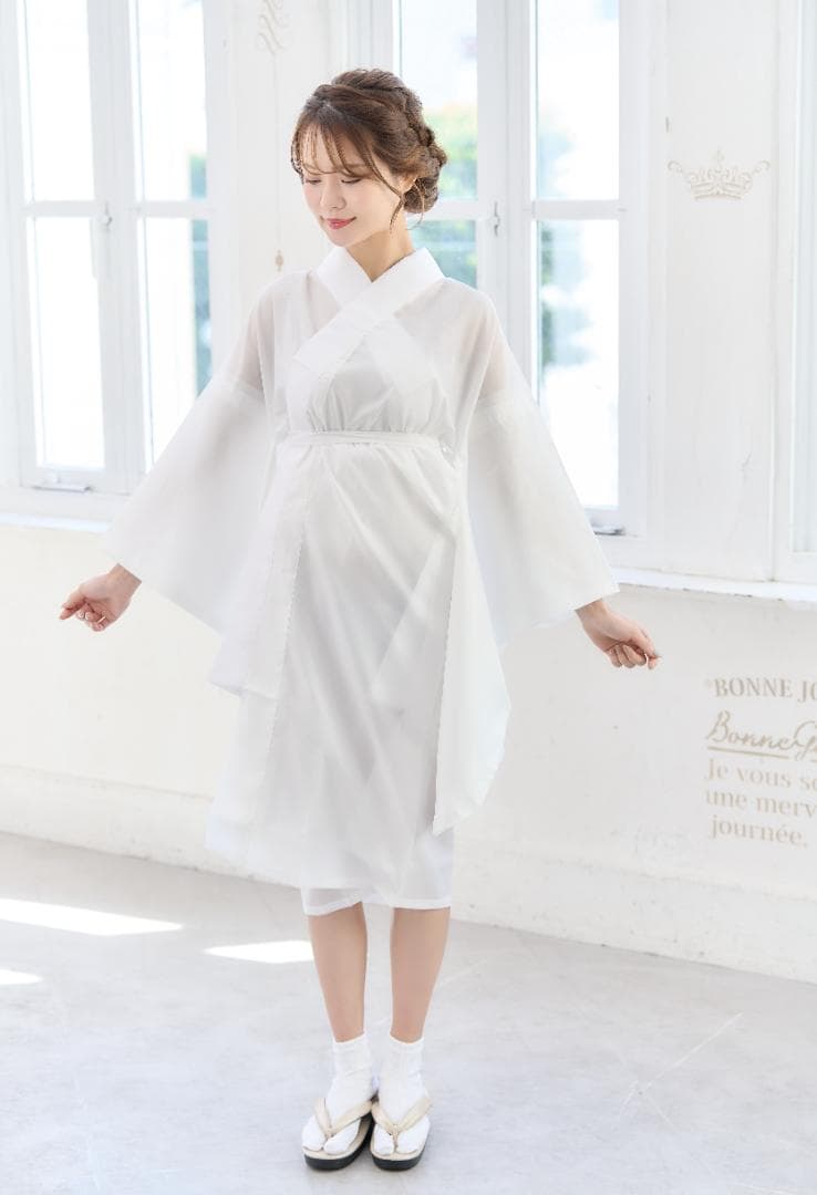 【11点SET】【卒業式袴用】着付け9点＋長襦袢＋着物肌着スリップの11点セット