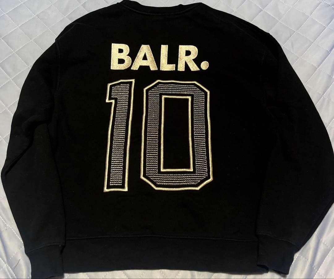 完売品　美品　BALR. ブラック スウェット トレーナー メタル　刺繍10