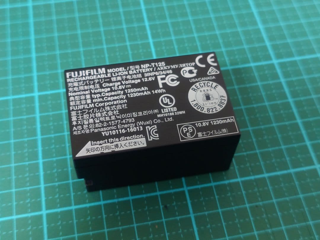 FUJIFILM純正　NP-T125美品　劣化度0