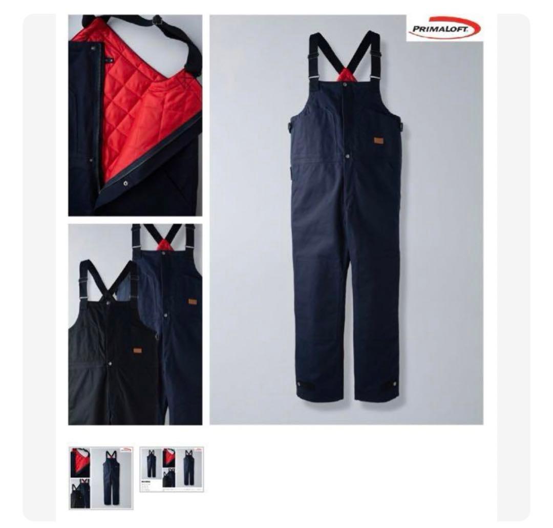 アンクラウド 　UNCROWD　 オーバーオール　ネイビー　バイク　防寒