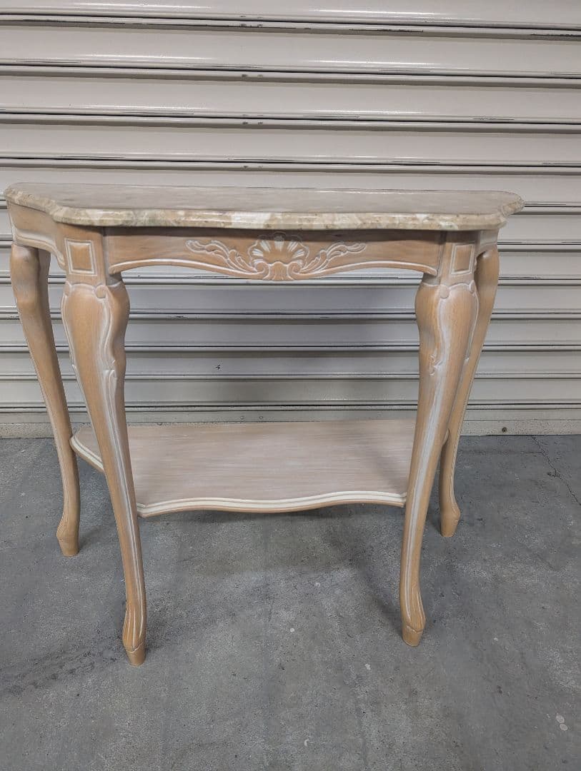 【送料込み】アンティークヨーロピアン コンソールテーブル 大理石調天板