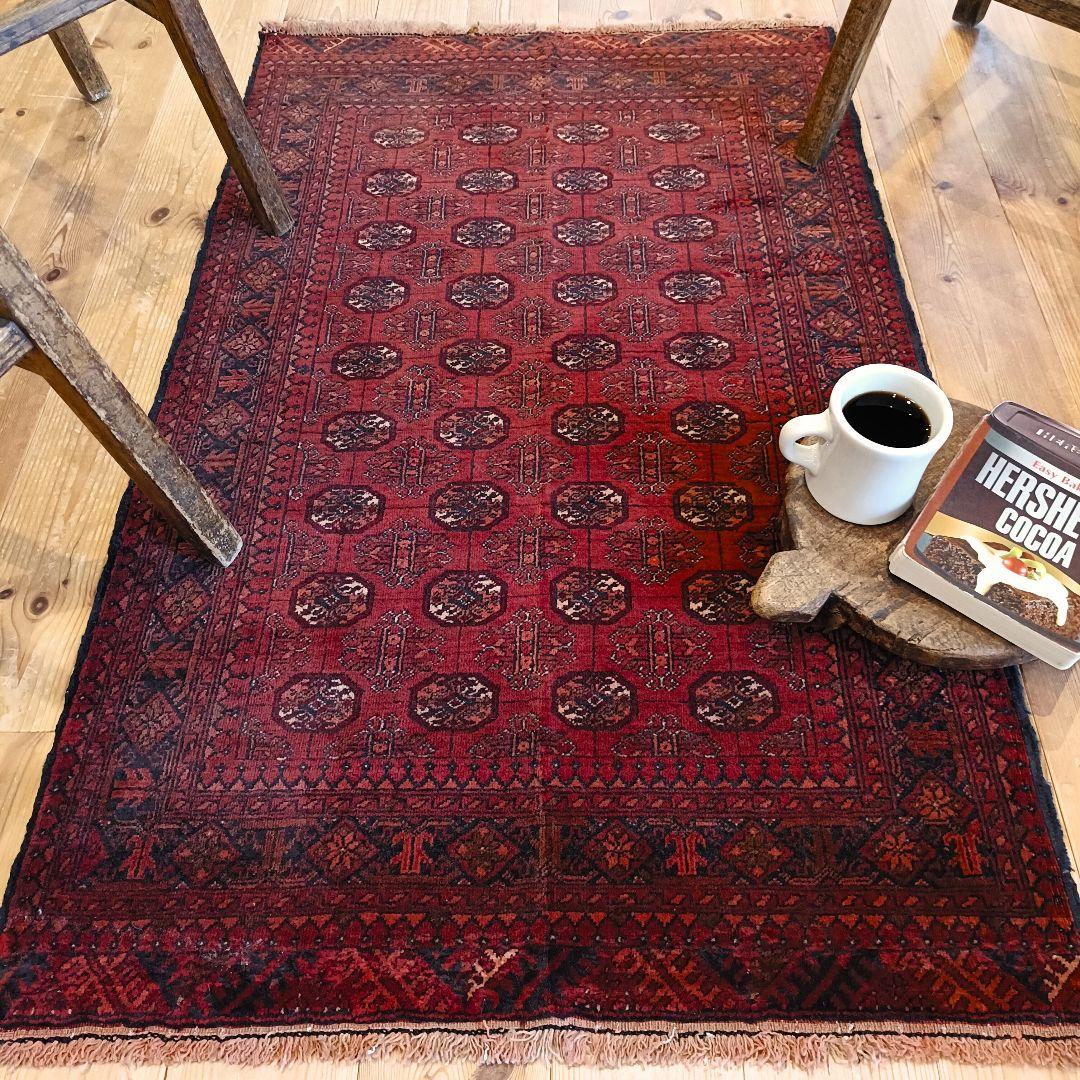 【値下げ依頼】ヴィンテージラグ　トライバルラグ　アフガンラグ　トルクメン