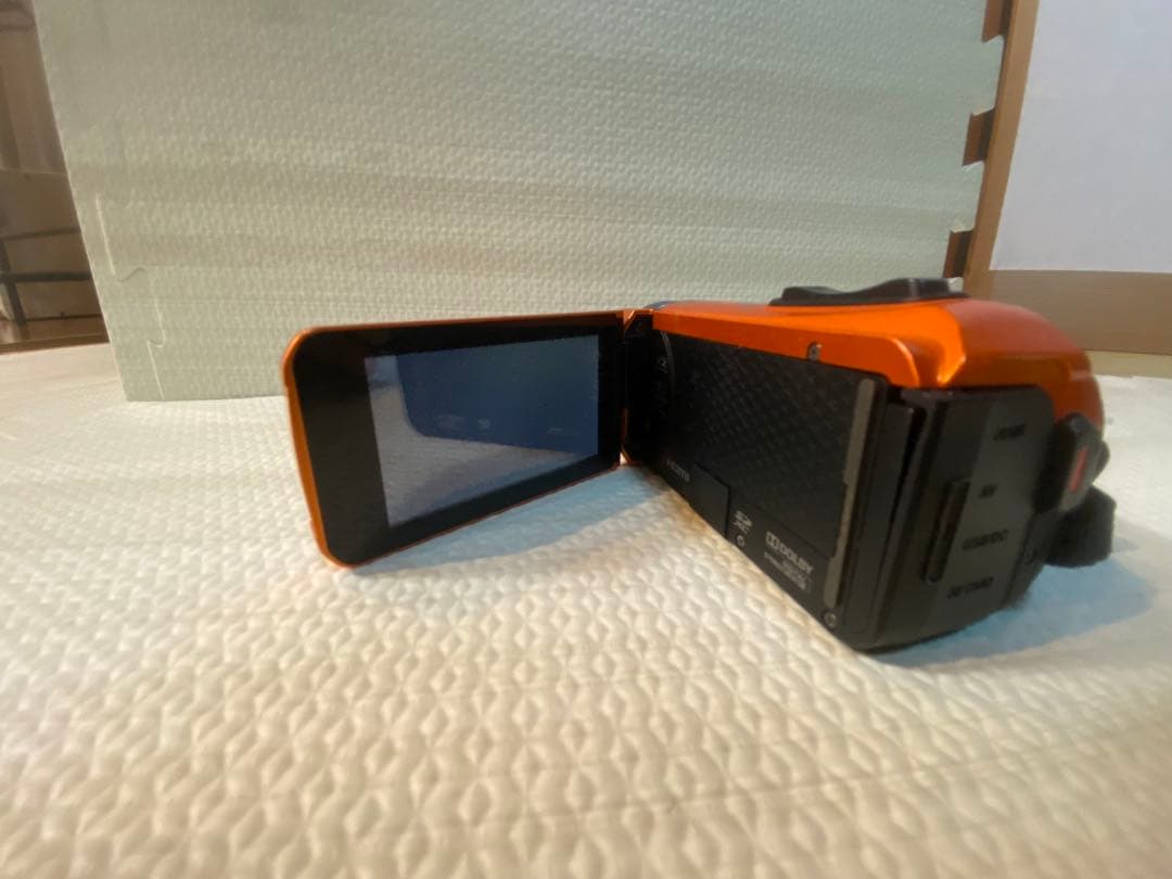【お値下げ可能！】JVC オレンジ ビデオカメラ 本体