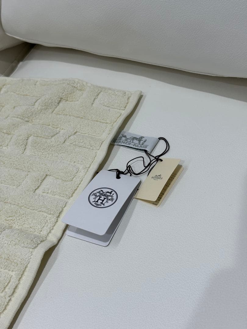 HERMES ホワイトタオルセット オレンジボックス入り