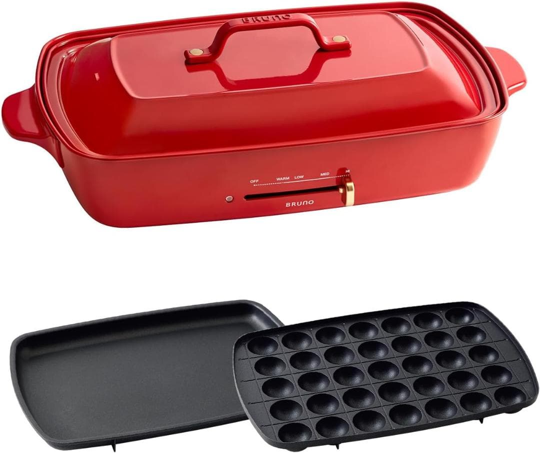 BRUNO ホットプレートグランデサイズ BOE026-RD レッド