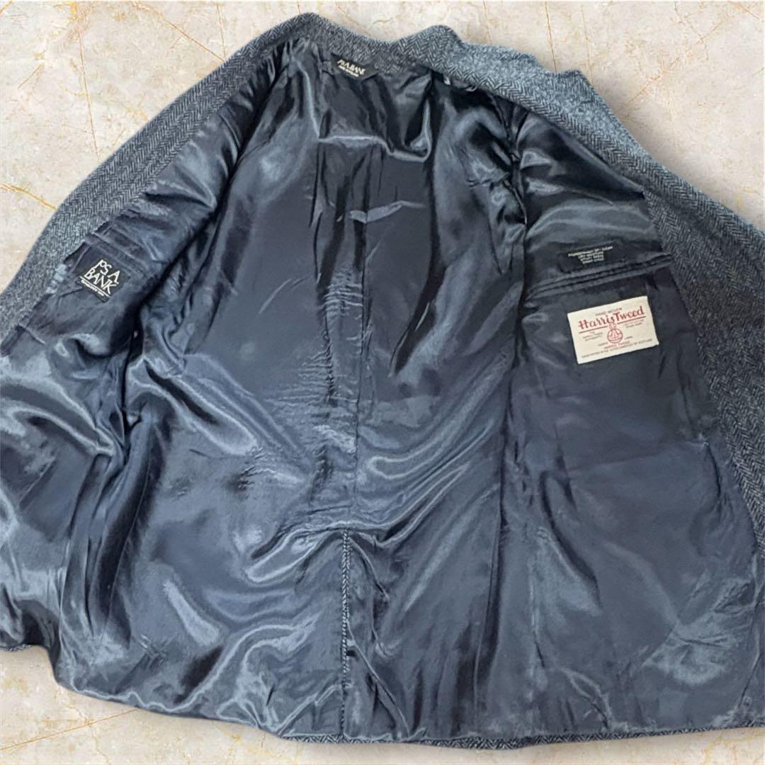 美中古 ハリスツイード Jos. A. Bank ツイードジャケット 42・L