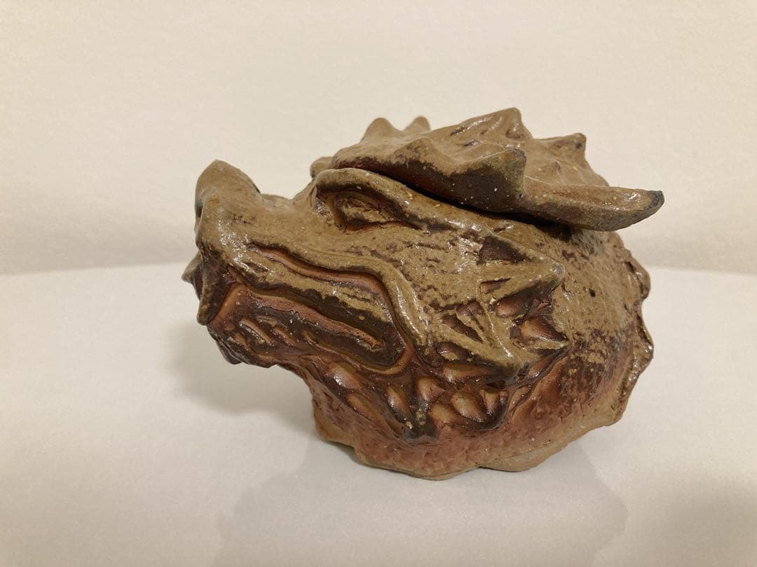 ☆ 激レア 備前焼 宝瓶 登り窯 龍 手びねり 急須