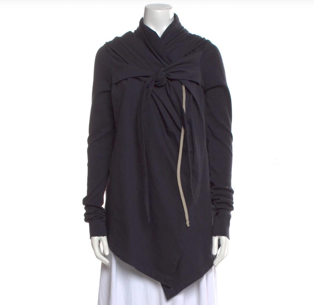 RICK OWENS ドレープ　スウェット　パーカー　ジャケット　カーディガン