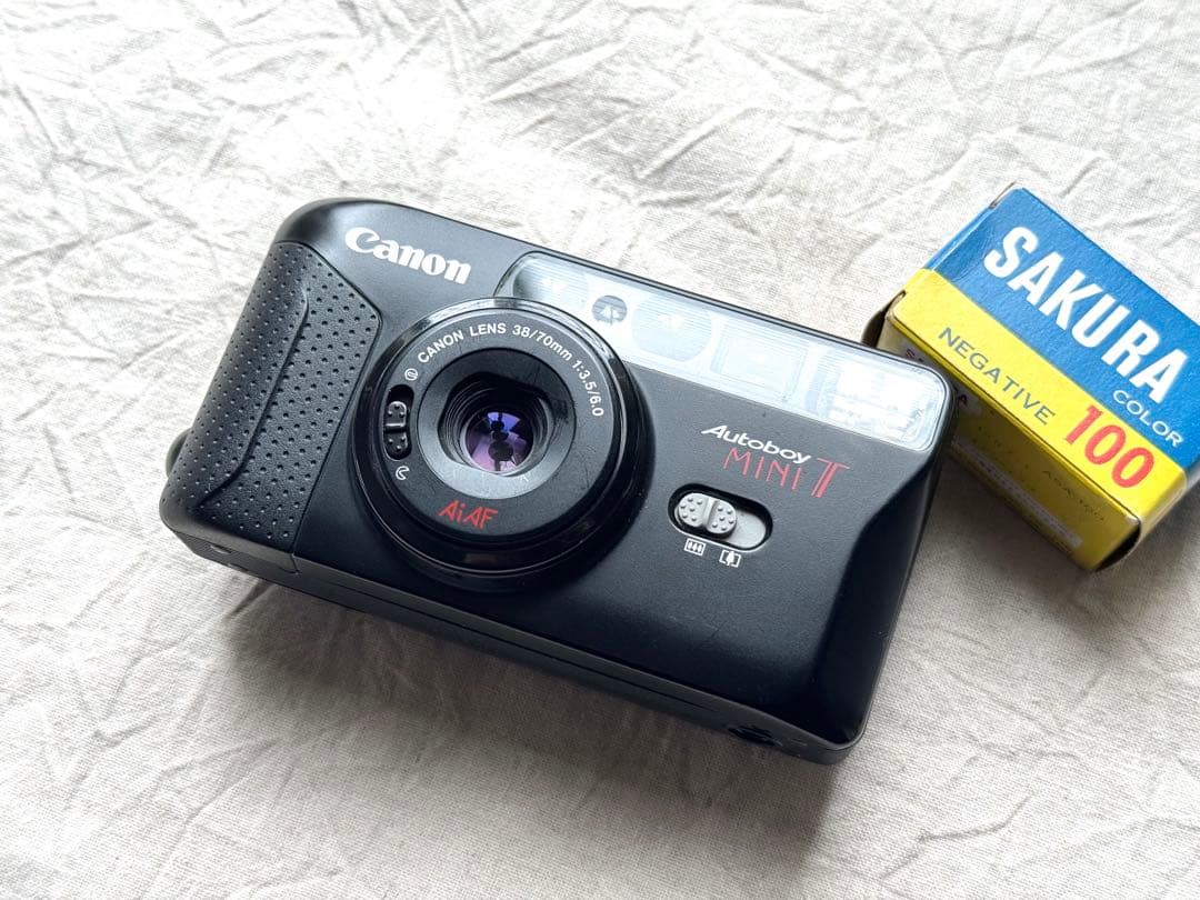 ⌘完動品！ 作例あり、電池付き！ Canon Autoboy MINI T⌘