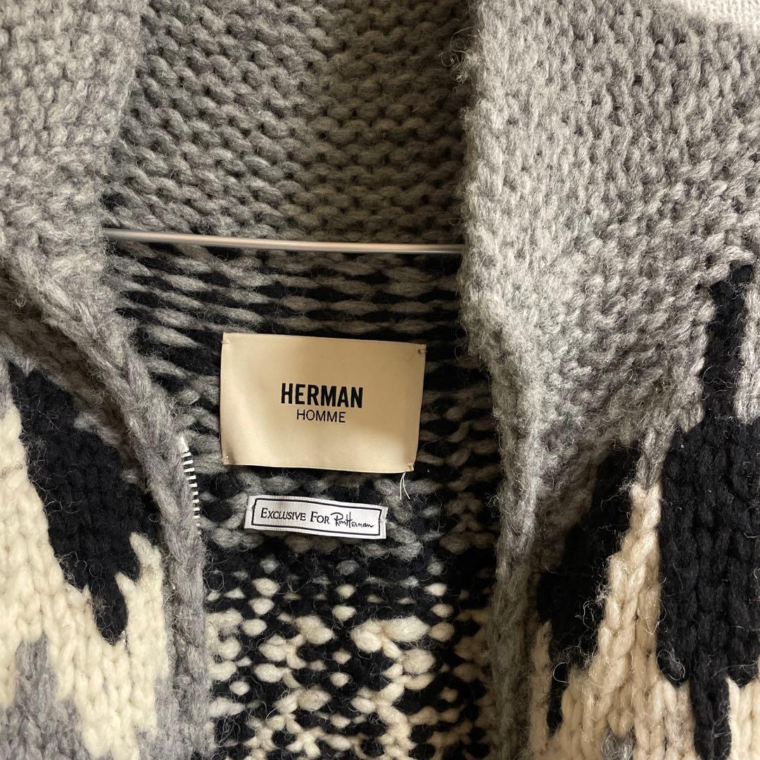 [美品]HERMAN Ron herman ロンハーマン カウチンニット 黒