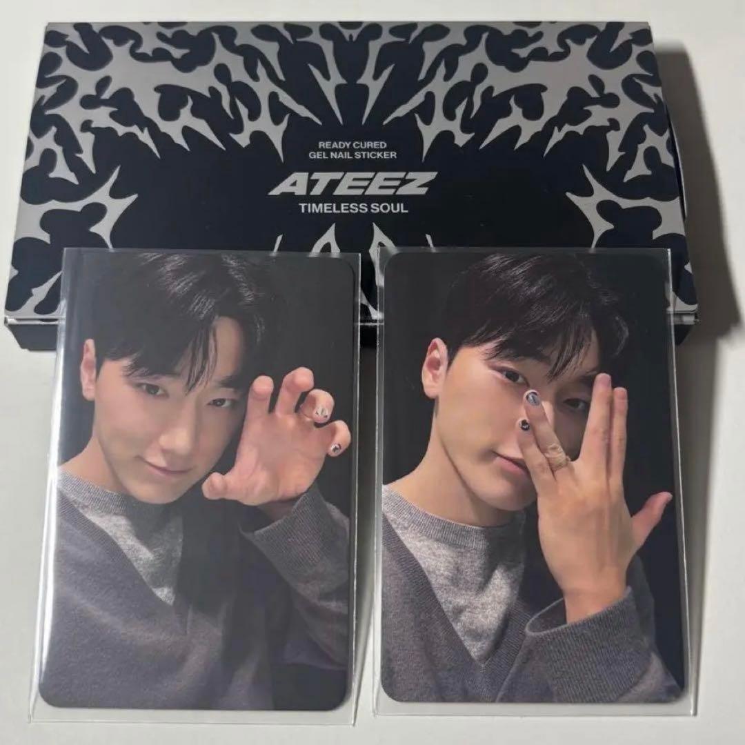 ATEEZ サン トレカ 2枚 ネイルシール付