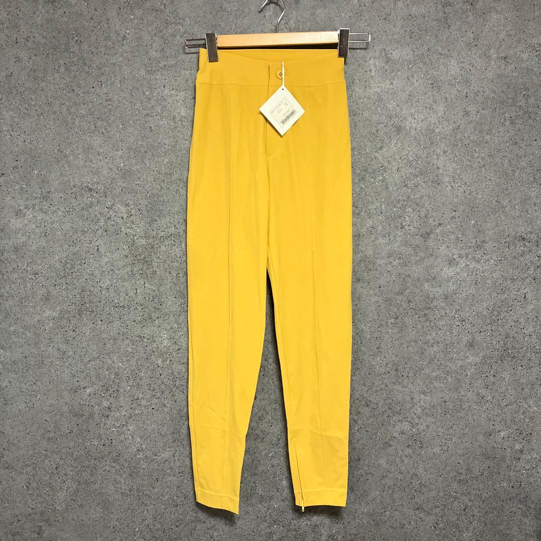 新品　イッセイミヤケ　裾ジップ　ストレッチパンツ　M