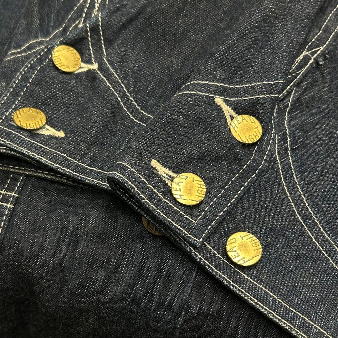 ◾️HEAD LIGHT ◾️ヘッドライト◾️デニムカバーオール◾️チンスト◾️40◾️