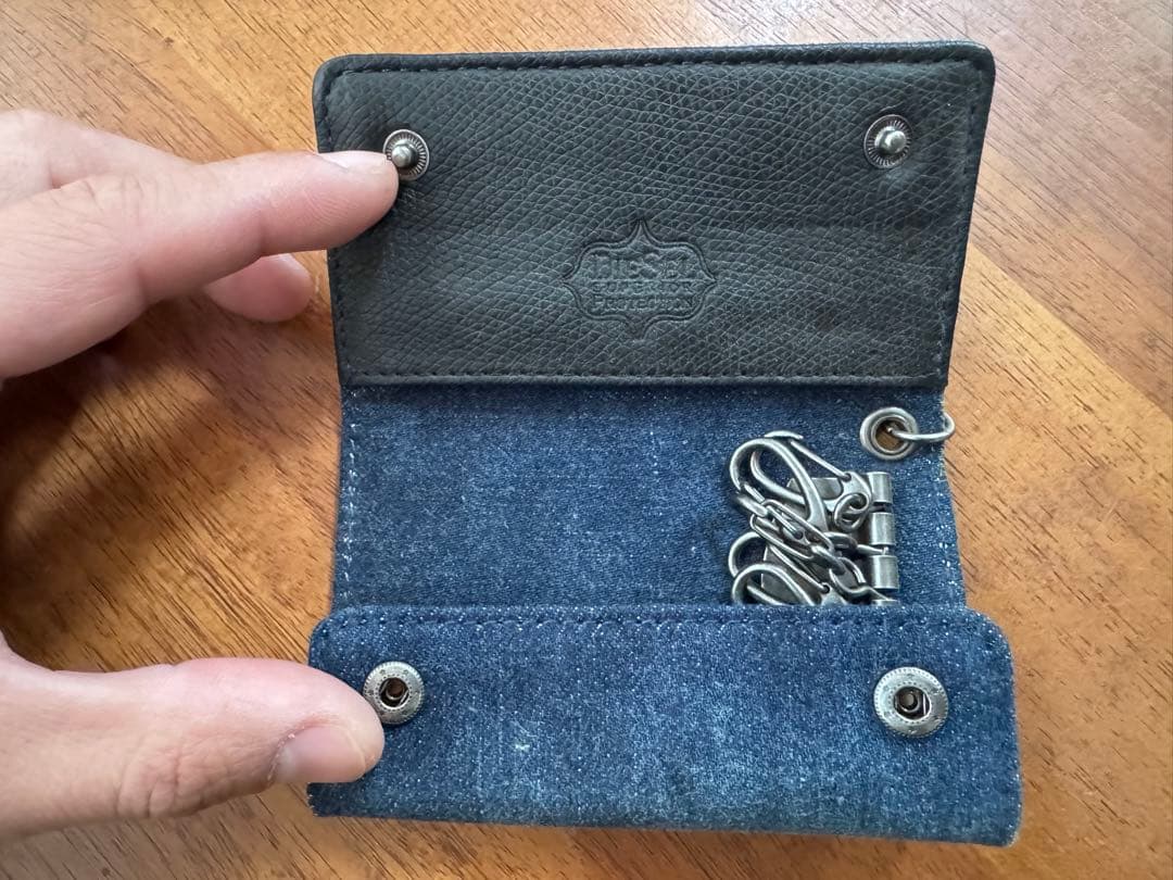 DIESEL デニムキーケース　極美品