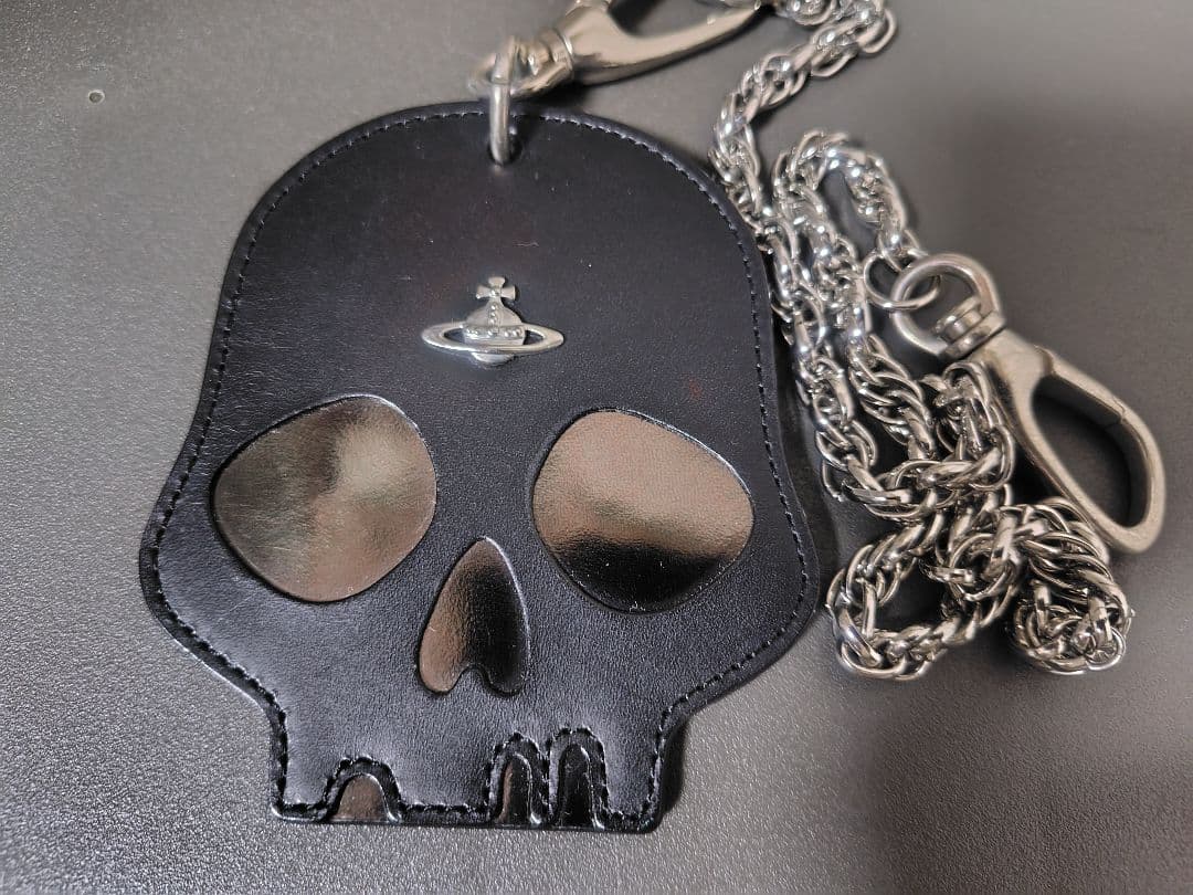 ヴィヴィアンウエストウッド正規品　スカルキーチェーン黒