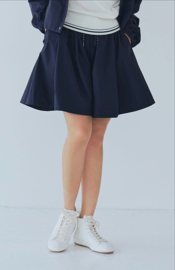 yori 撥水フェスショートパンツ ネイビー36