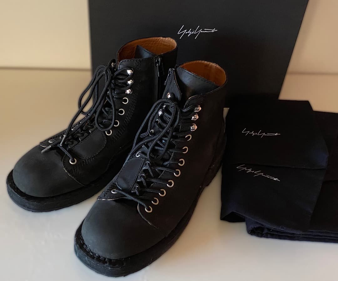 悠*大様 yohji yamamoto HOMME BIKER BOOTS SI
