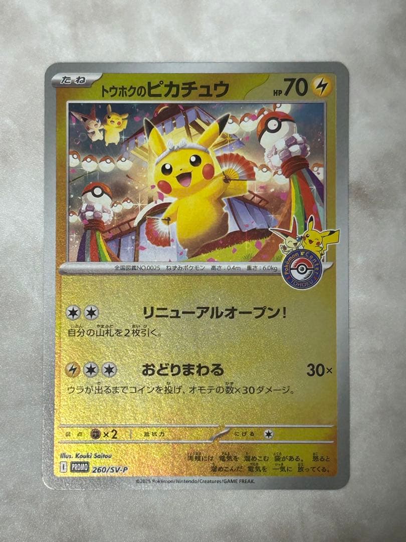 トウホクのピカチュウ