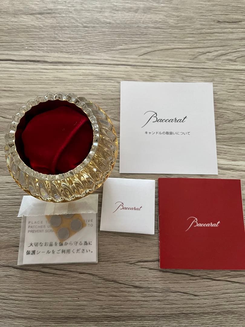 【新品未使用】バカラ　ミルニュイ キャンドルホルダー　ゴールド