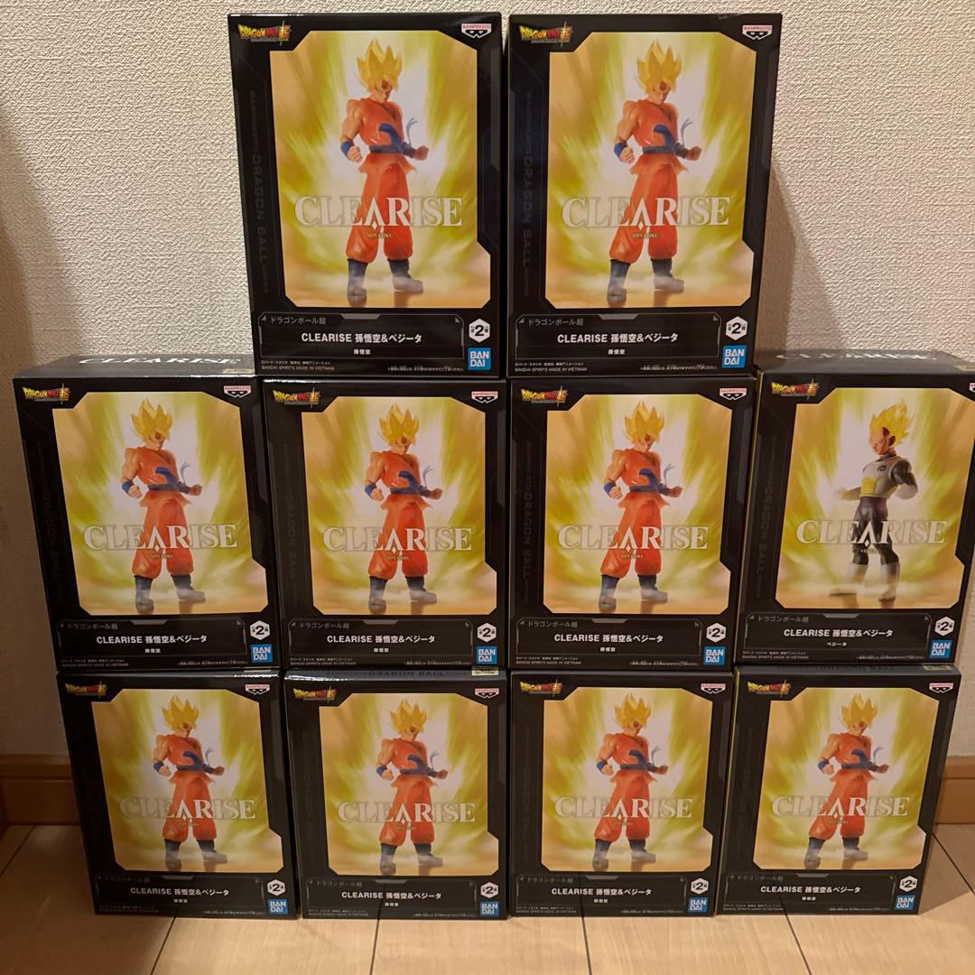 新品未開封 ドラゴンボール CLEARISE 孫悟空 ベジータ まとめ