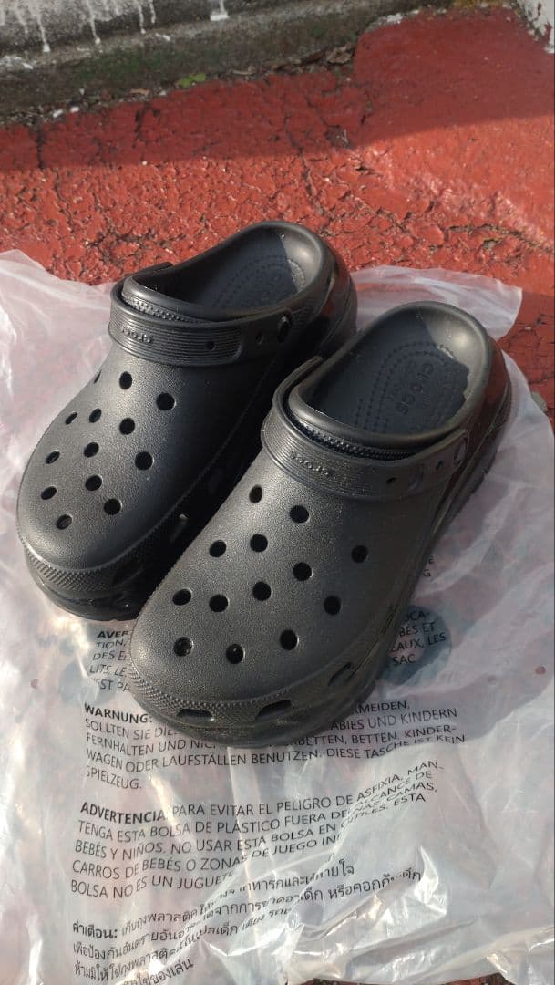 美品‼️　Crocs 　メガクラッシュ　ブラック クロックス