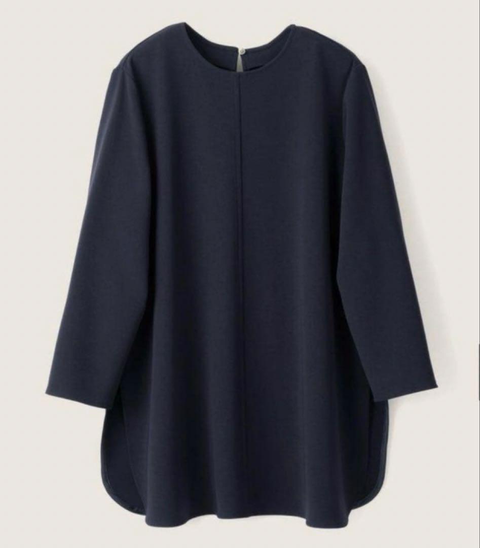 ソージュ☆Aラインチュニックブラウス ネイビー M リニューアル前の完売品 美品