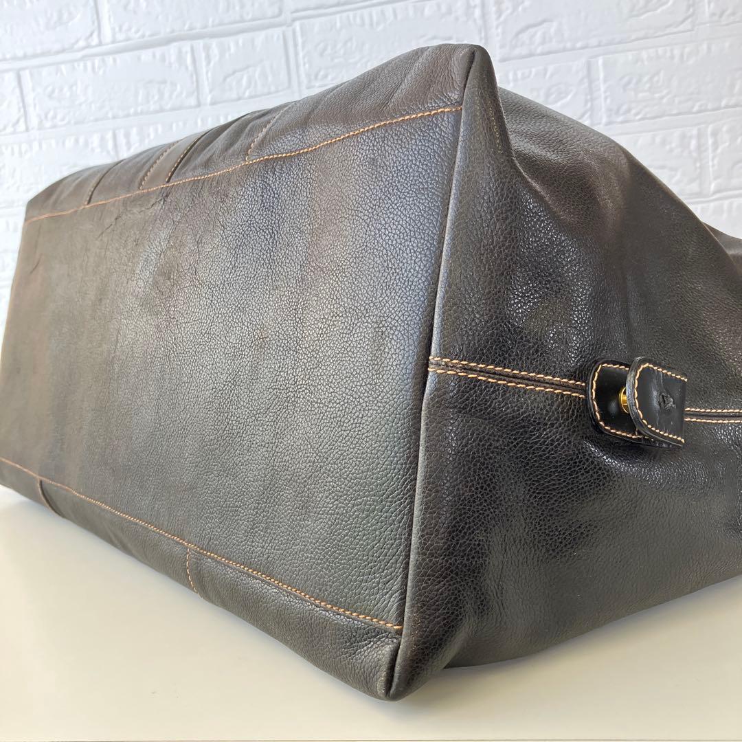 Dunhill　ダンヒル　ボストンバッグ　レザー　ブラック　4441