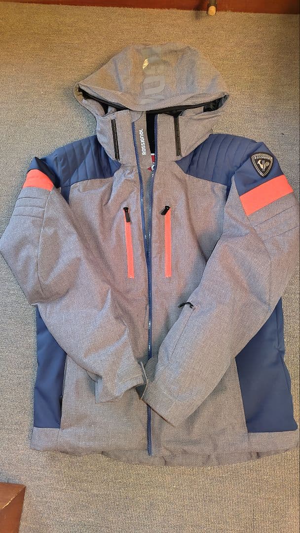 Rossignol スキーウェア メンズ グレー/ネイビー/オレンジ