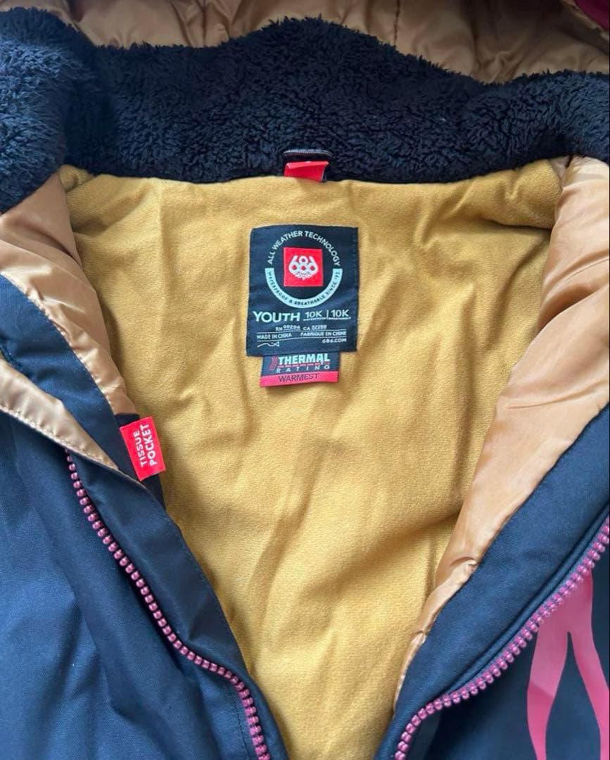 686 スノボウェア　スキーウェア　ビブパンツ　セット　キッズ