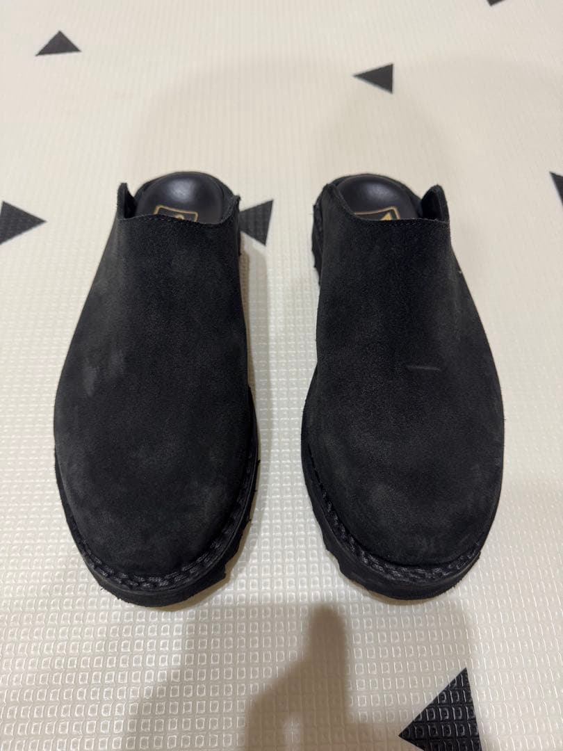 Vernacolo スエード ブラック 黒 42 サボ