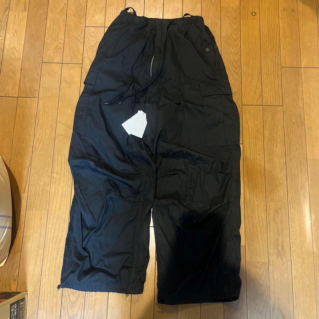 HYKE 25SS ブラック ワークパンツ サイズ4 定価52800円