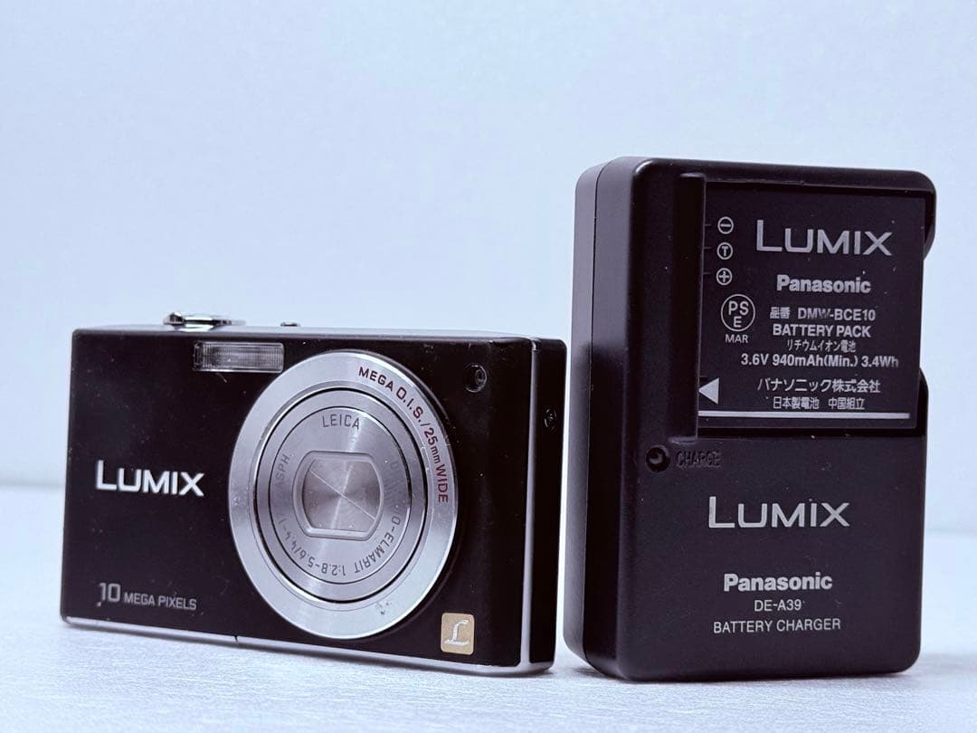 LUMIX DMC-FX35 ブラック 動作確認済 コンデジ 10メガピクセル