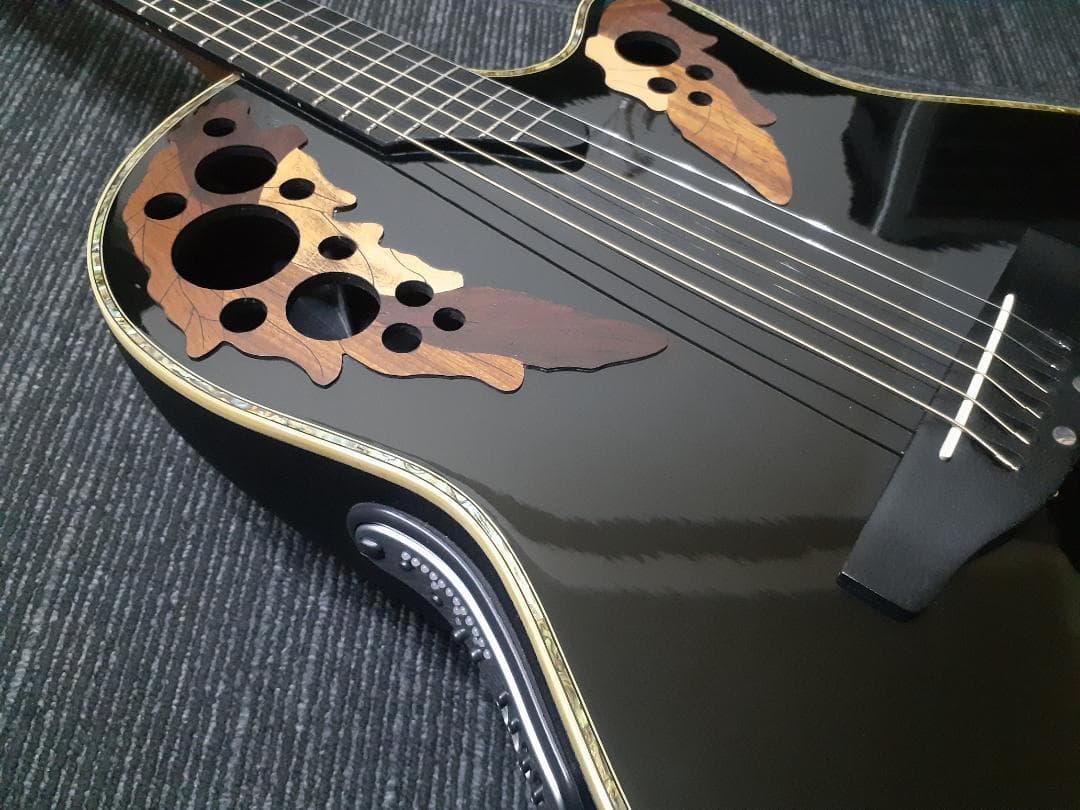 美品Ovation CU247 上位機種OP30搭載 指板エボニー染色 エレアコ