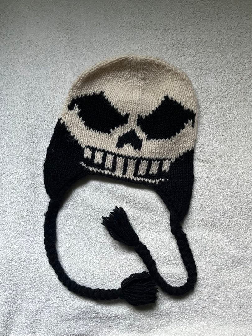 極美品 macmahon knitting mills Skull ニット帽
