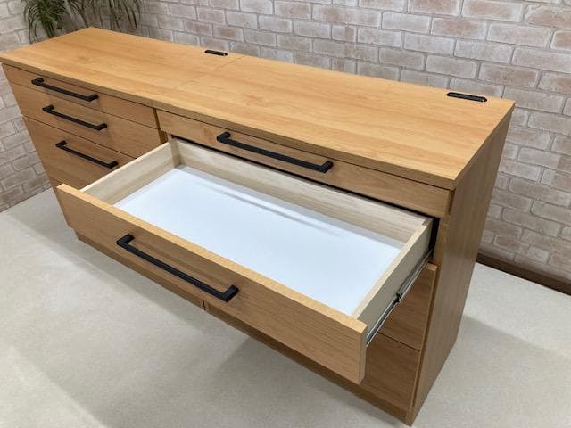 カウンター　キッチン　国産　レンジ台　収納　ナチュラル　２本セット　新品